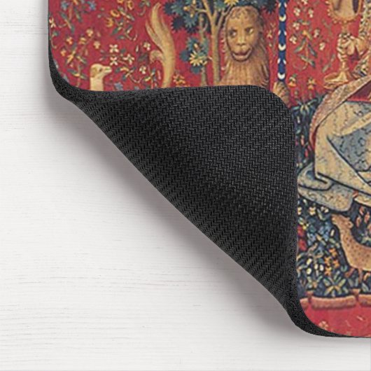 Die Dame und das Einhorn: Anblick Mousepad (Ecke)