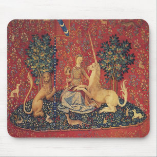 Die Dame und das Einhorn: Anblick Mousepad