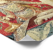 Die Dame und das Einhorn - Blick Poster (Ecke)