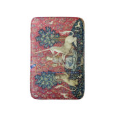 Die Dame und das Einhorn, die Augen Badematte (Vorderseite Vertikal)