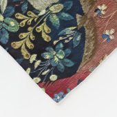 Die Dame und das Einhorn, die Augen Fleecedecke (Ecke)