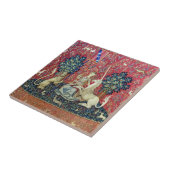 Die Dame und das Einhorn, die Augen Fliese (Seite)