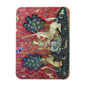 Die Dame und das Einhorn, die Augen Magnet (Vertikal)