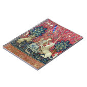 Die Dame und das Einhorn, die Augen Notizblock (Linke Seite)