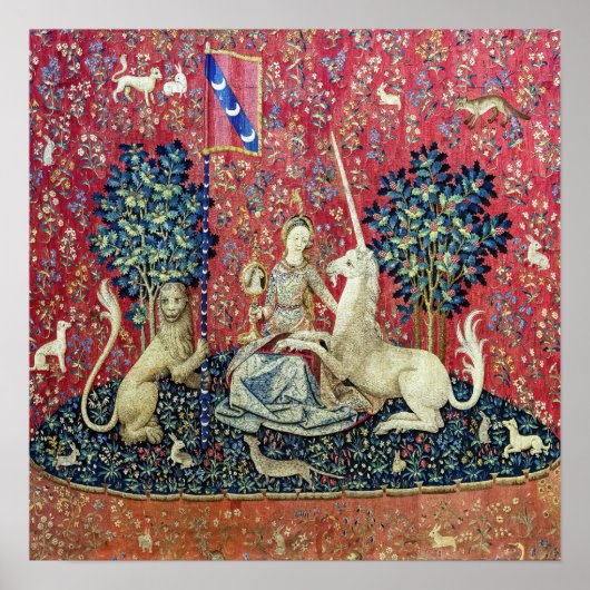 Die Dame und das Einhorn, die Augen Poster (Vorne)