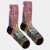 Die Dame und das Einhorn, die Augen Socken (Rechts)