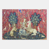Die Dame und das Einhorn Geschenkpapier Set (Vorderseite 3)