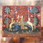 Die Dame und das Einhorn, Geschmack Fensteraufkleber (Blatt 2)