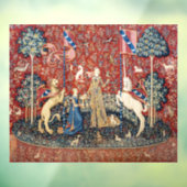 Die Dame und das Einhorn, Geschmack Fensteraufkleber (Blatt 3)