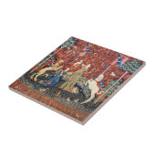 Die Dame und das Einhorn, Geschmack Fliese (Seite)