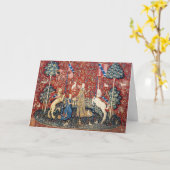 Die Dame und das Einhorn, Geschmack Karte (Gelbe Blume)