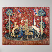 Die Dame und das Einhorn, Geschmack Poster (Vorne)