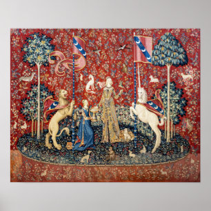 Die Dame und das Einhorn, Geschmack Poster