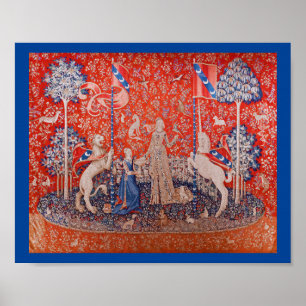 Die Dame und das Einhorn / Geschmack Poster