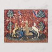 Die Dame und das Einhorn, Geschmack Postkarte (Vorderseite)