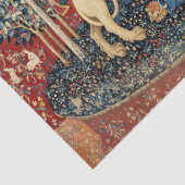 Die Dame und das Einhorn, Geschmack Seidenpapier (Detail)