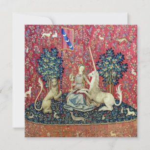 Die Dame und das Einhorn, Gesichtssinn Einladung