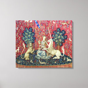 Die Dame und das Einhorn, Gesichtssinn Leinwanddruck