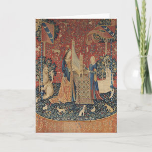 Die Dame und das Einhorn: 'Hearing Karte