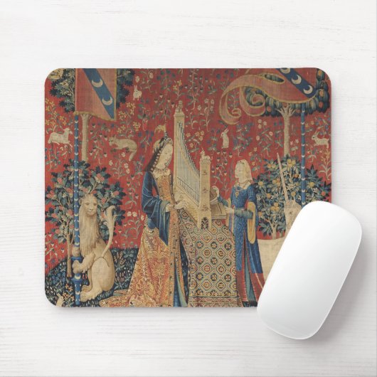 Die Dame und das Einhorn: 'Hearing Mousepad (Mit Mouse)