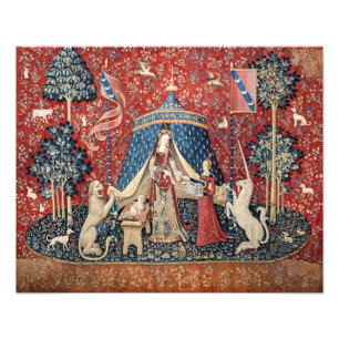 Die Dame und das Einhorn, meinem einzigen Verlange Fotodruck