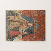 Die Dame und das Einhorn Puzzle (Horizontal)