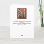 Die Dame und das Einhorn, riechen Karte (Rückseite)