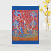 Die Dame und das Einhorn / Riechen Karte (Gelbe Blume)