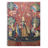 Die Dame und das Einhorn, riechen Notizblock (Vorderseite)