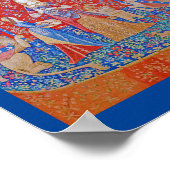 Die Dame und das Einhorn / Riechen Poster (Ecke)