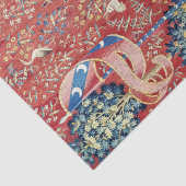 Die Dame und das Einhorn, riechen Seidenpapier (Detail)