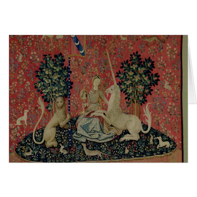 Die Dame und das Einhorn: "Sight (Vorderseite (Horizontal))