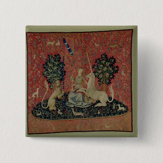 Die Dame und das Einhorn: "Sight Button (Vorderseite)