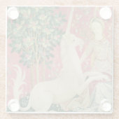 Die Dame und das Einhorn: 'Sight Glasuntersetzer (Rückseite)