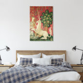Die Dame und das Einhorn: "Sight" Leinwanddruck (Insitu (Schlafzimmer))
