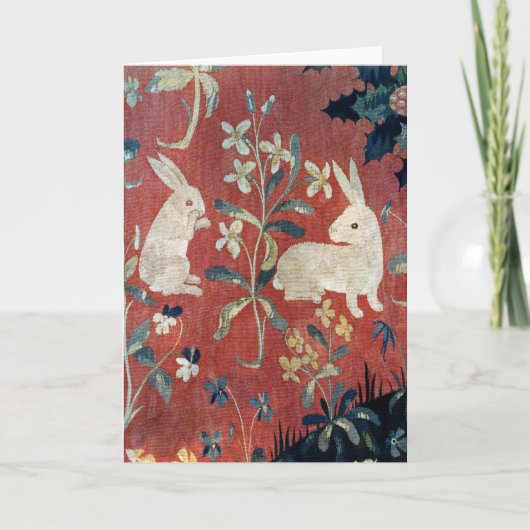 Die Dame und das Einhorn: 'Taste Karte (Vorderseite)