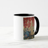 Die Dame und das Einhorn: 'Taste Tasse (VorderseiteRechts)