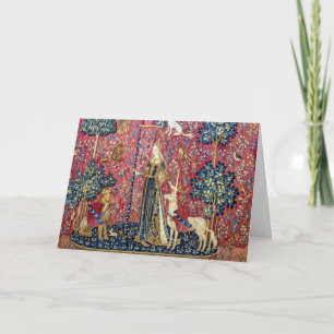 Die Dame und das Einhorn, Tastsinn Karte