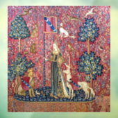 Die Dame und das Einhorn, Touch Fensteraufkleber (Blatt 3)