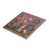 Die Dame und das Einhorn, Touch Fliese (Seite)