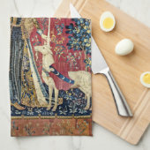 Die Dame und das Einhorn, Touch Geschirrtuch (Viertel Falte)
