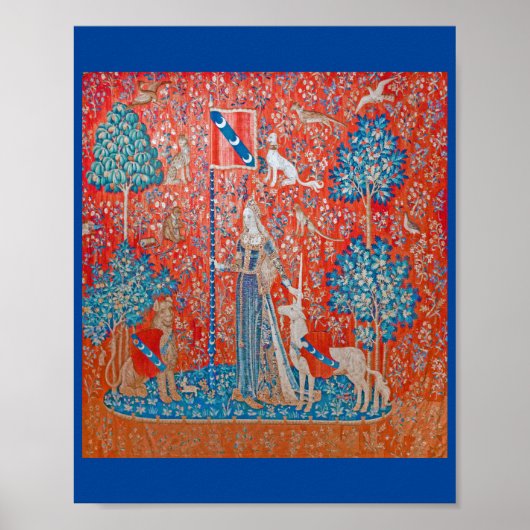 Die Dame und das Einhorn / Touch Poster (Vorne)