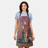 Die Dame und das Einhorn, Touch Schürze (Getragen)