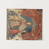 Die Dame und das Einhorn Wandteppich (Vorderseite (Horizontal))