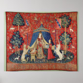 Die Dame und das Einhorn: "Zu meinem einzigen Wuns Poster (Vorne)