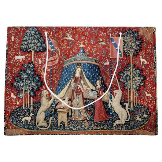 Die Dame und das Einhorn, zu meinem einzigen Wunsc Große Geschenktüte (Vorderseite)