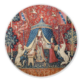 Die Dame und das Einhorn, zu meinem einzigen Wunsc Keramikknauf