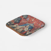 Die Dame und das Einhorn, zu meinem einzigen Wunsc Pappteller (Gewinkelt)