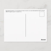 Die Dame und das Einhorn, zu meinem einzigen Wunsc Postkarte (Rückseite)