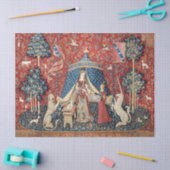 Die Dame und das Einhorn, zu meinem einzigen Wunsc Seidenpapier (Basteln)